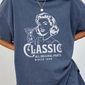 Classic 1955 Birthday Shirt, 70th Birthday Gift Women, All Original Parts Tee, Retro Seventy Shirt, Born In 1955, Vintage Funny Tee 218