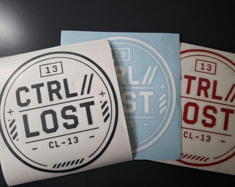 Car Sticker Badge CTRL//LOST