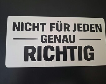 Funny slogan sticker 25 x 12 cm. Not quite right for everyone.
