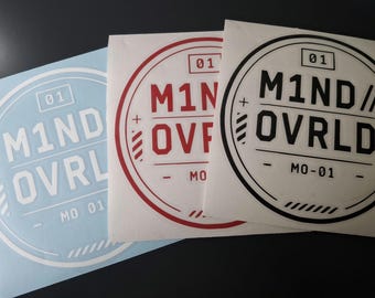 Car Sticker Badge M1nd ovrld