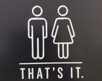 Male & Female/That's it/Statement Stickers