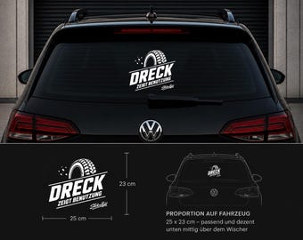 Dirt Shows Use – Handmade Vinyl Sticker Offroad 25 x 23 cm
