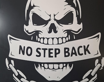 Skull Sticker Chain Skull Car Decal Vinyl Sticker Truck Biker Gothic Skull Car Sticker 23 x 26 cm/36 x 37 cm/50 x 51 cm