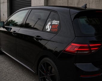 Cute? Only at first – cheeky car sticker | Pinup style | Limited drop