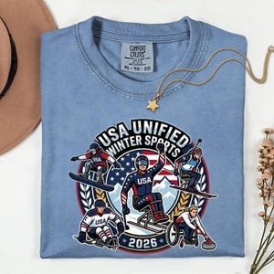 T-shirt Vintage US Ski Team – Années 80 – Homme XL – Made In USA – Occasion