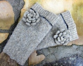 Wool Felted Fingerless Hand Warmers