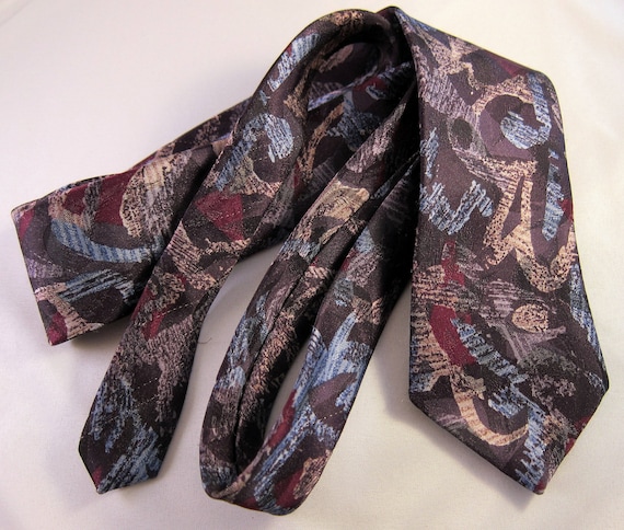 Skinny Tie | 1960s Mens Tie | 1950s Mens Tie | Ma… - image 1