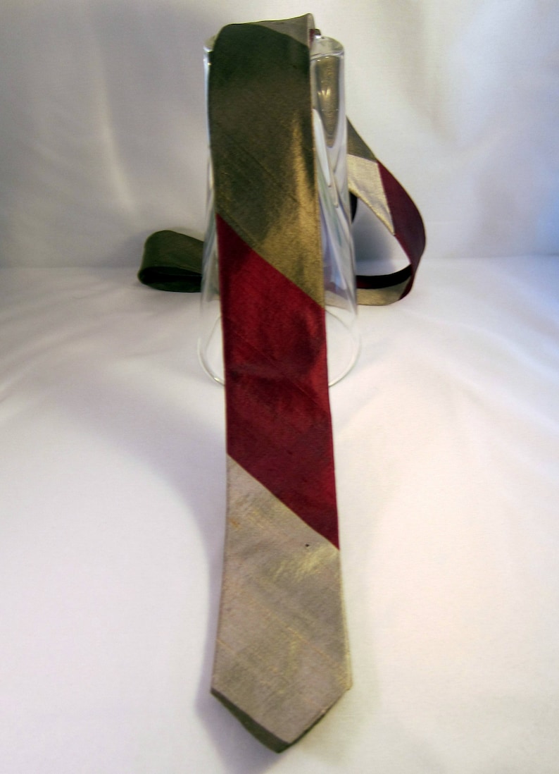 Skinny Tie 1960s Mens Tie 1950s Mens Tie Mad Men Skinny Tie Vintage