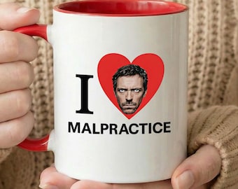Ich liebe Kunstfehler, Haus Ich liebe Kunstfehler, Dr. House, House MD Becher, TV-Serie Becher, Dr House Geschenk