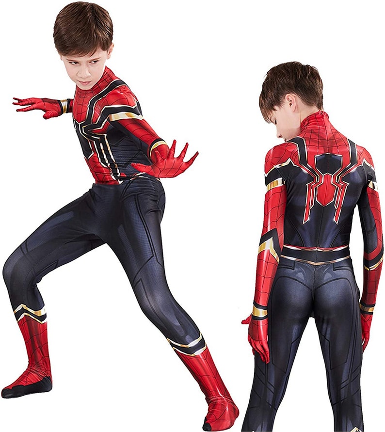 Spiderman Iron Spider No Way Home Suit Cosplay for Kids Adult | Etsy