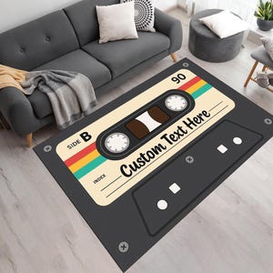 Personalized Retro Cassette Tape Print: Custom Mixtape Art