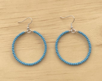 Boucles d'oreilles bleues Basics