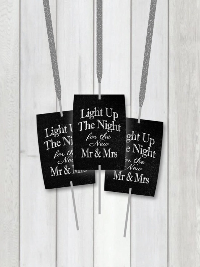 Sparkler favor tags Sparkler Send off Chalkboard sign Etsy