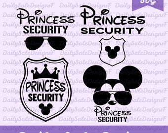 Princess Svg, Funny Dad Svg, Family Trip Svg, Boy Friend Security Svg, Funny Girl Quote Svg, Mouse Ear Svg, Png Svg Files For Print