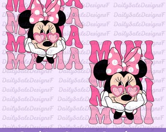 Mouse Mama Mini Png, Mouse Mom Daughter Trip Png, Mini Mouse png, Mama mouse png, Mother's Day Png