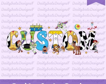 Custom Story Friends Name Png, Birthday Family Png, Personlized Birthday Boy Png, Birthday Girl Png, Family Birthday Party Png