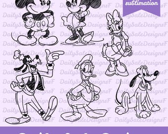 Mouse Sketch Svg Png, Family Vacation Svg Png Instant Dxf Instant Download, Printable Design Svg For Cricut Cutting File Viny, Cut File