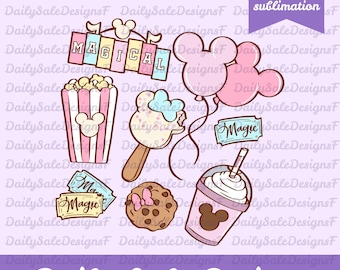 Mouse Png, Snacks PNG, Family vacation SVG, Family Trip SVG, Vinyl Cut File, Svg, Pdf, Jpg, Png, Ai Printable Design File