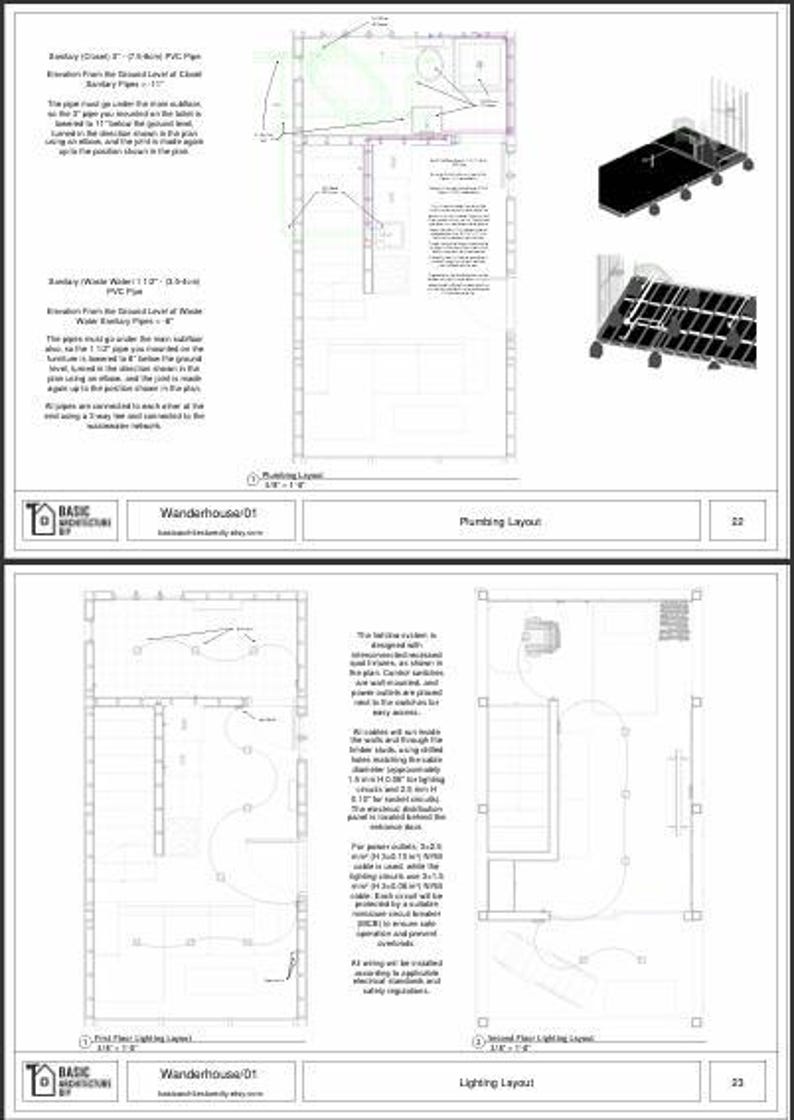 DIY Tiny House Building Plan: 450 Sqft, 1 Bedroom (PDF, A3 Print Size ...