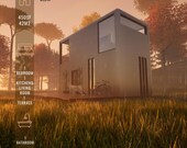 DIY Tiny House Building Plan: 450 sqft, 1 Bedroom (PDF, A3 Print Size)
