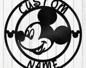 Personalized Kids Name Metal Sign - Nursery Kids room Wall Art - Welcome winter sign - Customized Kids Wall Decor - Class Room Decor gifts