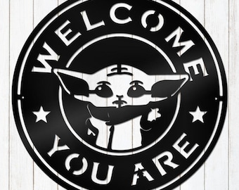 Customized Metal Sign - Cartoon Sign - Livingroom Wall Décor - Welcome winter sign- Kids Wall Art - Party Entrance Gifts - Birthday Gifts