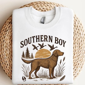 Southern Boy Png, Sublimation Design, Hunting Dog Png, Camouflage Png, Hunt Png, T-Shirt Design, Western Design, Dog Design, Digital File