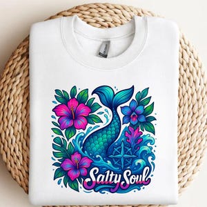 Summer Salty Soul Png, Trendy Summer Png, Beach Png, Beach Vibes Png, Aesthetic Summer Png, Summer Vibes Png, Funny Sarcastic Png