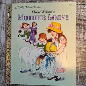 Vintage Golden Book - Eloise Wilkin&#39;s Mother Goose - Nursery Rhymes