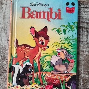 Vintage Book - Walt Disney&#39;s Bambi - Disney&#39;s Wonderful World of Reading