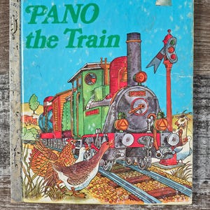 Vintage Golden Book - Pano the Train - 1975