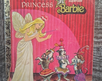 Barbie: The Fairy Princess • 1977 Vintage Barbie Book • Mattel Storybook • Retro Fairy Tale • Collectable Barbie Gift