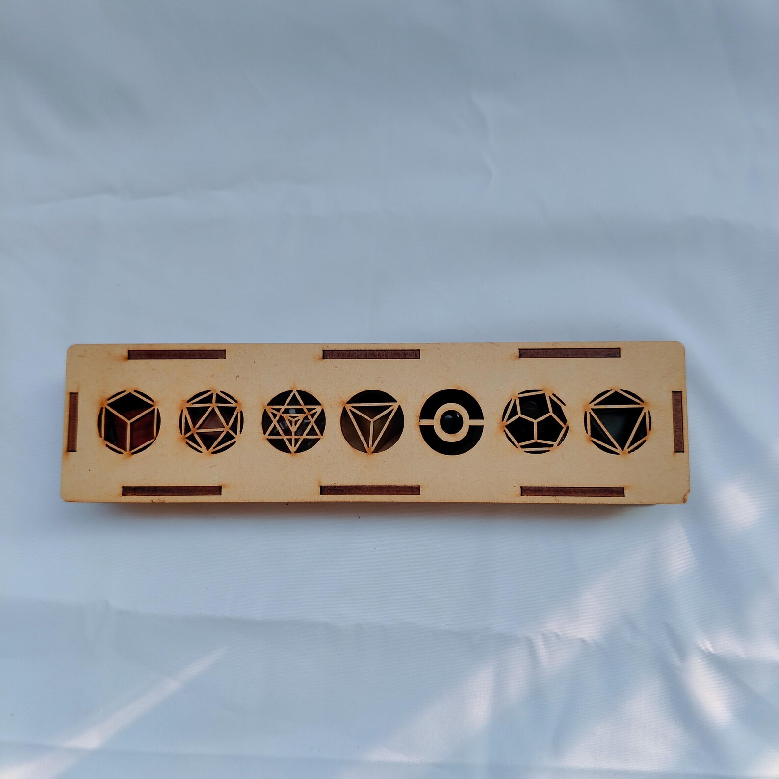 Seven Chakra Sacred Geometry Set With Wooden Box | 7 Platonic Solids ...
