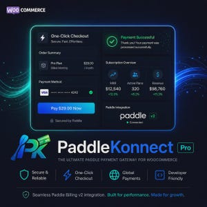 PaddleKonnect Pro WooCommerce Plugin | Paddle Payment Gateway, Subscriptions (Digital Download)