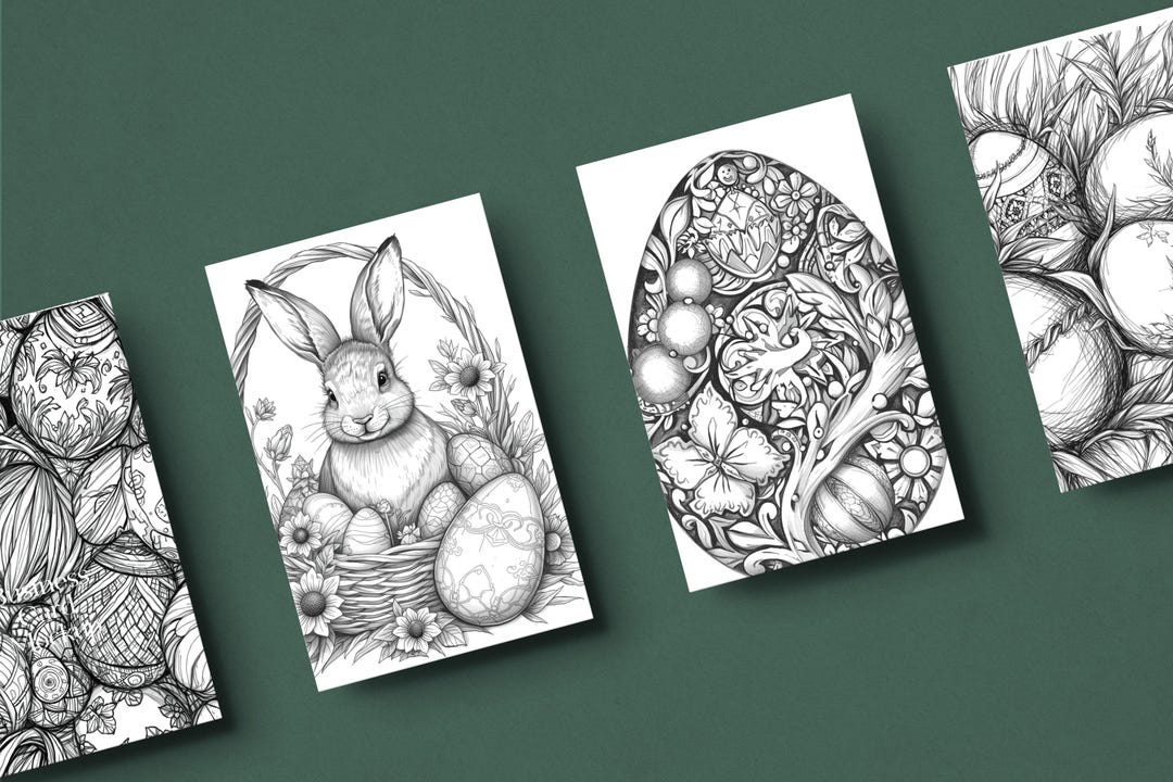 40 Cute Easter Coloring Pages - Adults and Kids Coloring Book ...