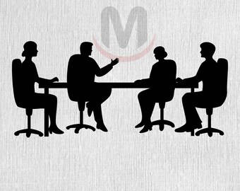 reunión de negocios svg pdf eps png dxf