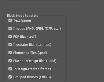 Script voor InDesign om kaders automatisch te roteren