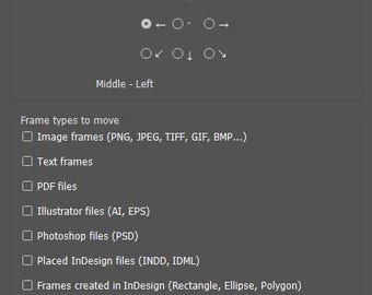 InDesign Script – Frame Position & Offset