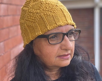 Knitting Pattern for a Trellis Hat