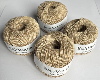 Jute Cotton Yarn OOAK for Market Bag and Crafting