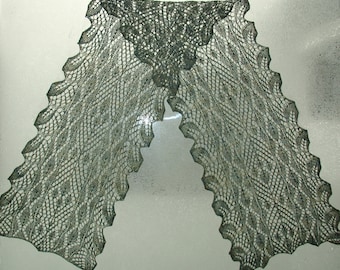 Knitting Pattern Thriving and Falling Leaves Scarf or Cowl