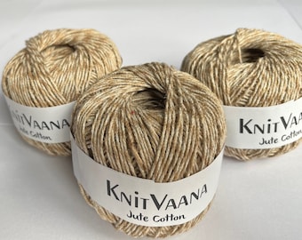 Jute Cotton Yarn OOAK for Market Bags and Crafting