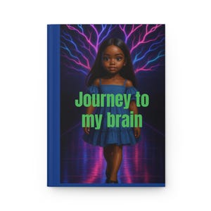 Colorful Hardcover Journal for Self-Reflection, Journey to My Brain, Born to Shine Quotes, Gift for Writers, Journaling, Note-taking
