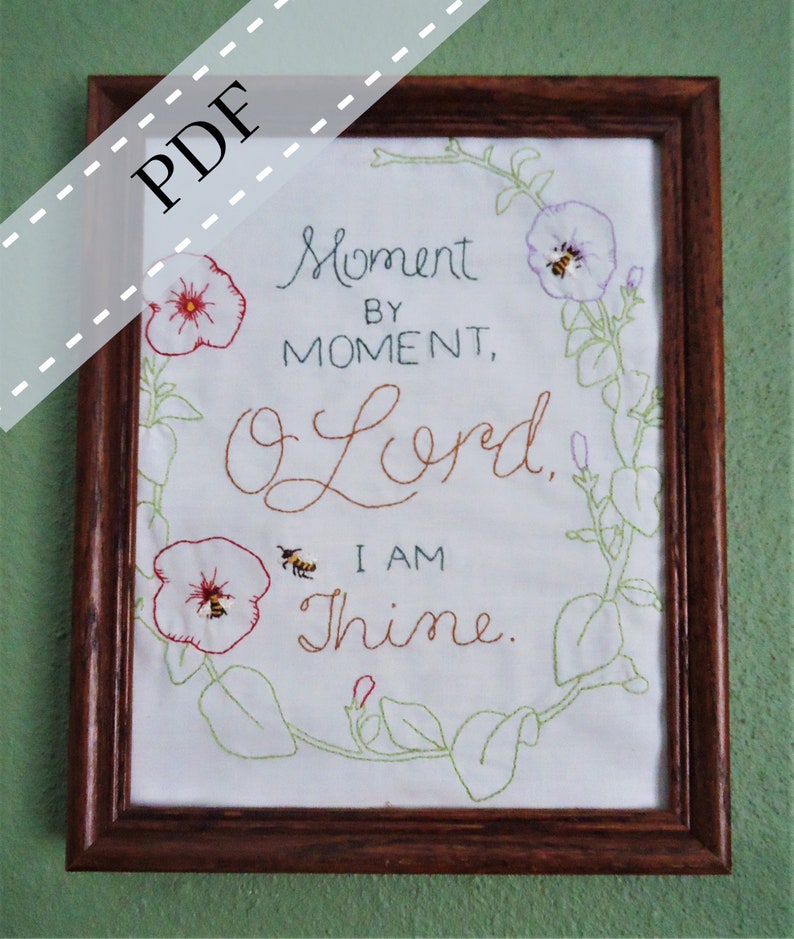 Hand Embroidery Pattern  Embroidery Hymn PDF Design  image 0