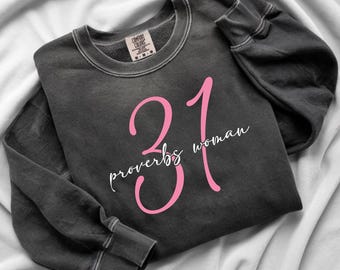 Proverbios 31 Mujer SVG, Archivo de corte PNG cristiano, Diseño de camiseta de fe, Cita bíblica Cricut Silhouette