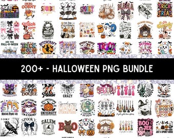 200+ Retro Halloween Png Bundle, Halloween Sublimation Designs, Spooky Season Png, Ghost T-shirt, Pumpkin Png, Fall Png, Retro Halloween Png