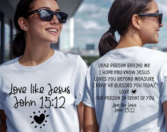 Love Like Jesus png, Christian png, Religious png, Faith png, Jesus png, Bible Quote png, Love PNG, Be Kind PNG, Valentines PNG