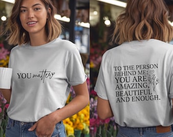 Affirmations png, Boho Floral png, Flowers png, Inspirational png, Kindness PNG, You Matter PNG, T-Shirt PNG, Sublimation Design
