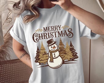 Christmas Snowman PNG, Vintage Christmas Png, Cute Snowman png, Toddler Christmas, Christmas Shirt Sublimation Design, Digital Download
