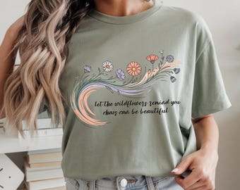 inspirational png, kindness png, t shirt png, sublimation design, affirmations png, wildflower png, flowers png, motivational png